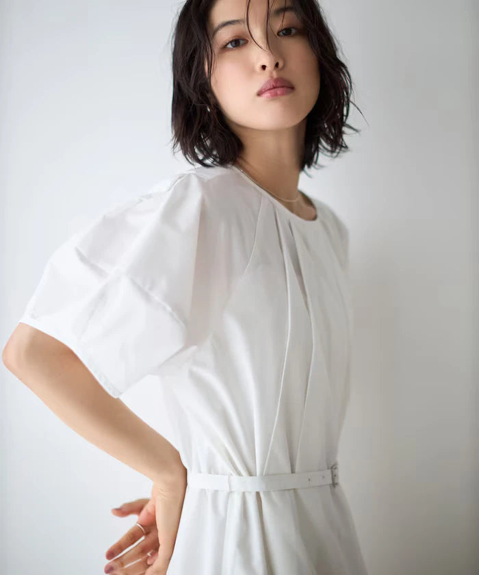 Balloon Sleeve 2WAY Dress / 5 Minute Sleeve