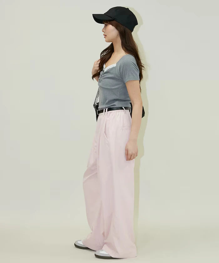 Color Tuck Slacks Pants Limited Release