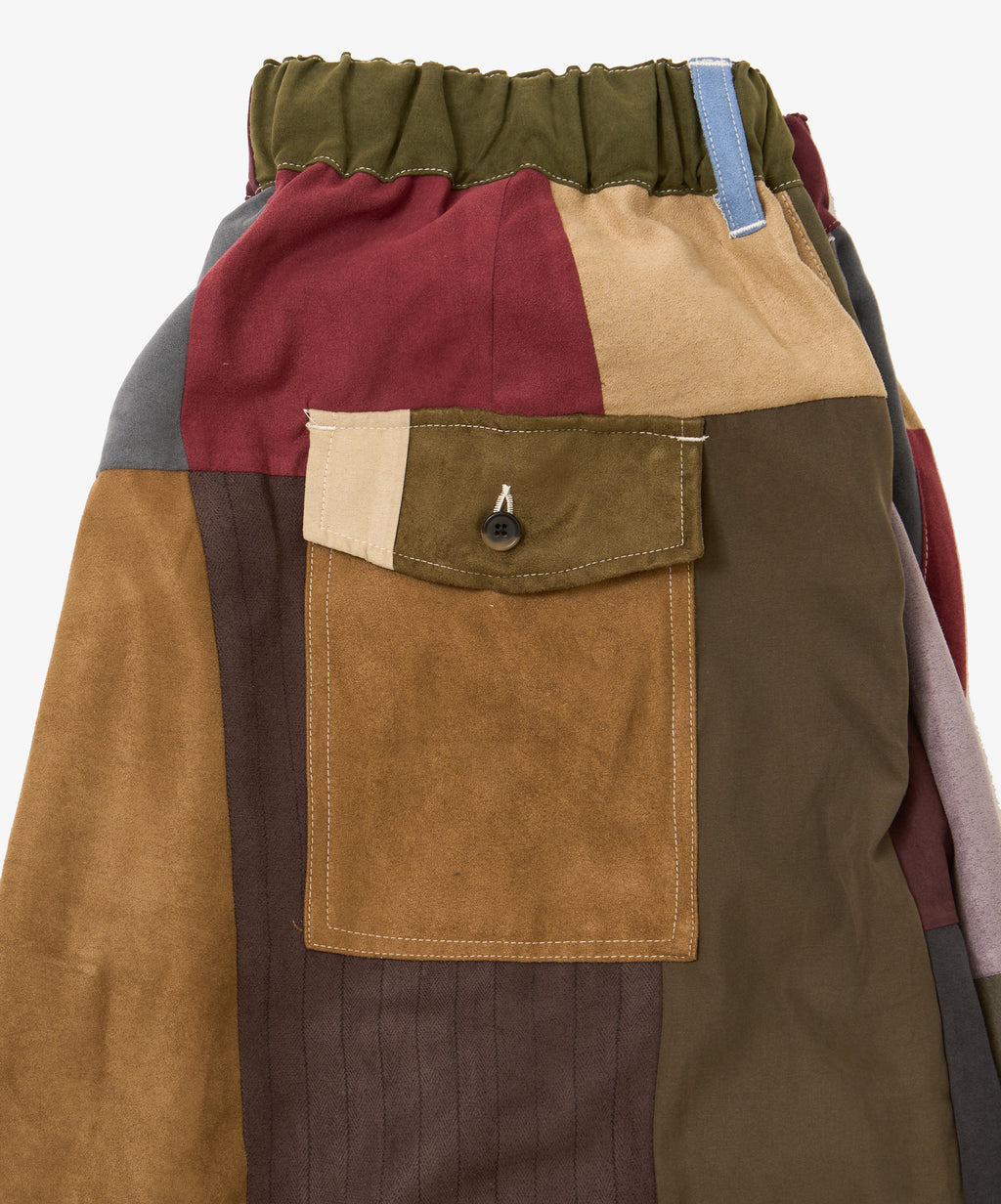 hakama pants faux suede three