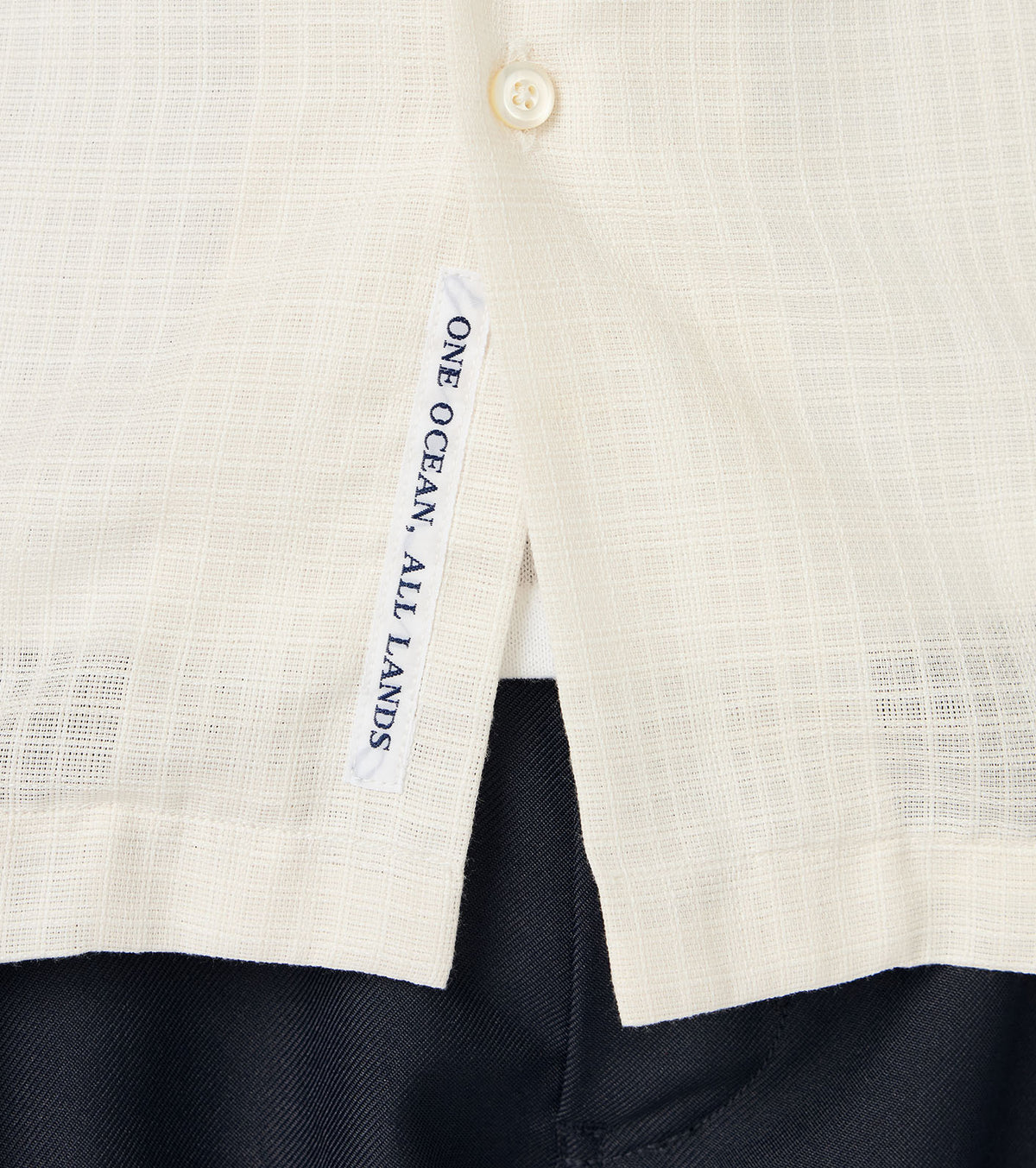 Open Collar Panama S/S Shirt
