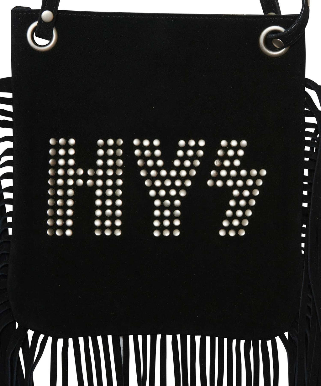 Logo Studs Fringe Mini Bag