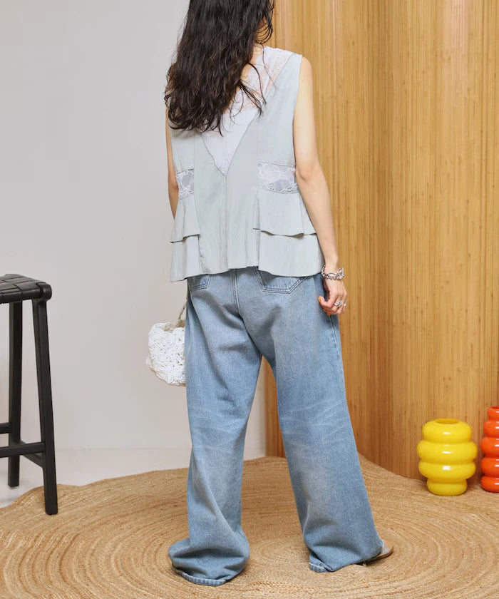 Switch Race Vintage Satin Ribbon Vest [Limited Release]