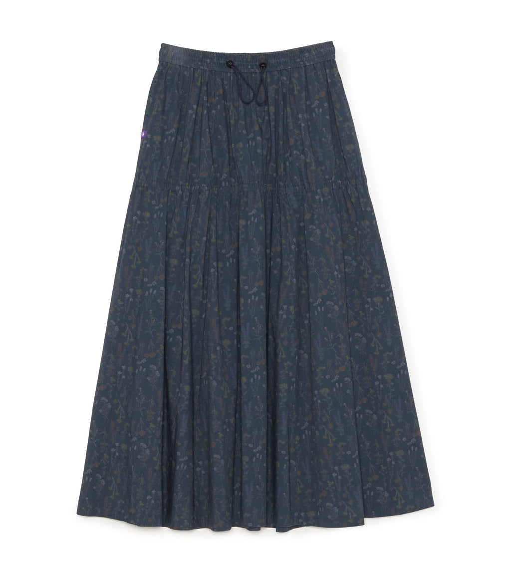 Flower Printed Field Tiered Skirt