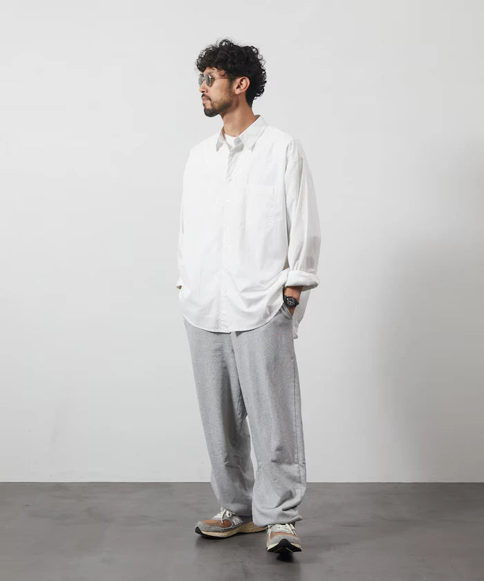 <New Color Added> Relaxed Fit Broad Shirt / Regular Collar / Long Sleeve