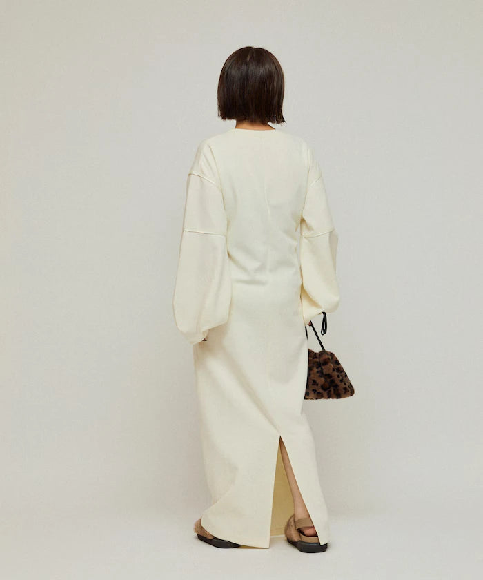 Cocoon Sleeve Damboru Sweat One-Piece / Spindle
