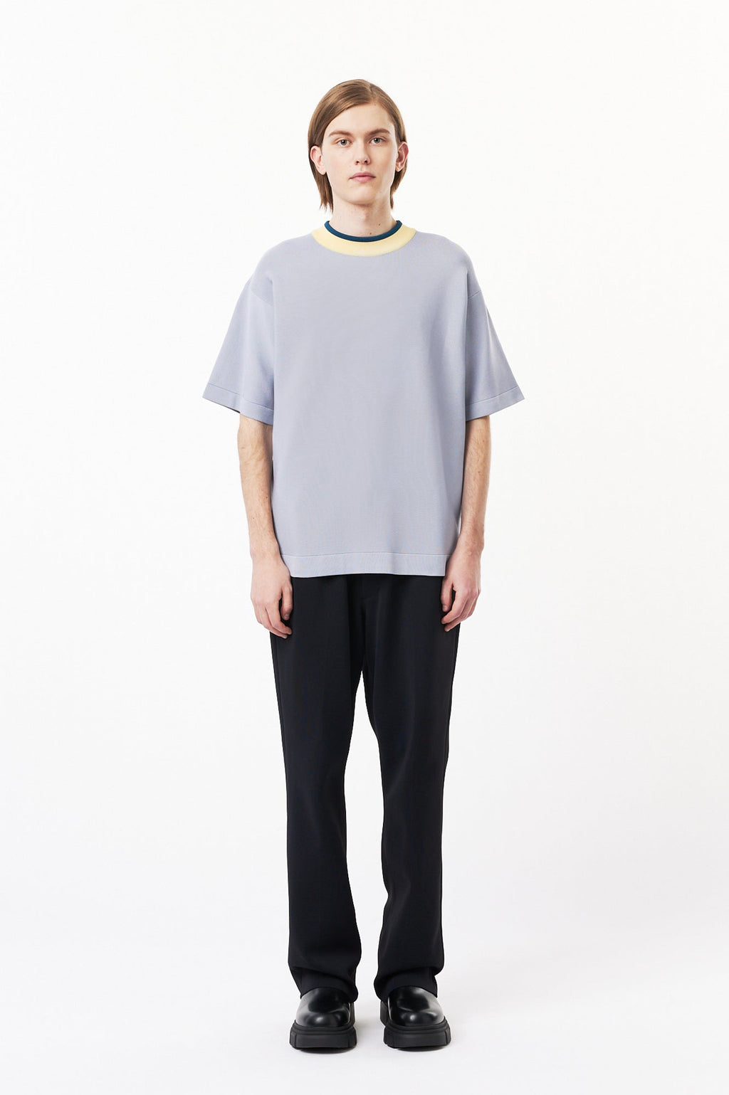 CUPRO GARTER SHORT SLEEVE TEE SHIRT