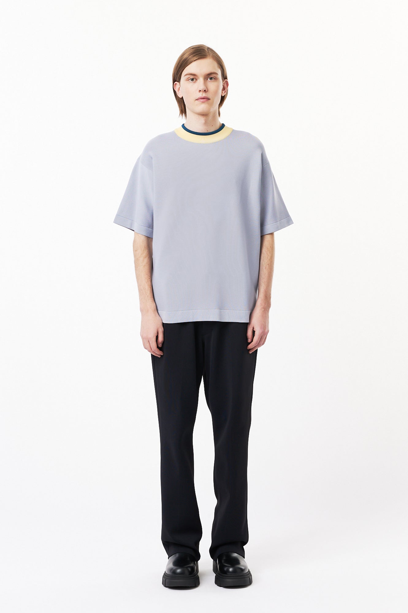 CUPRO GARTER SHORT SLEEVE TEE SHIRT