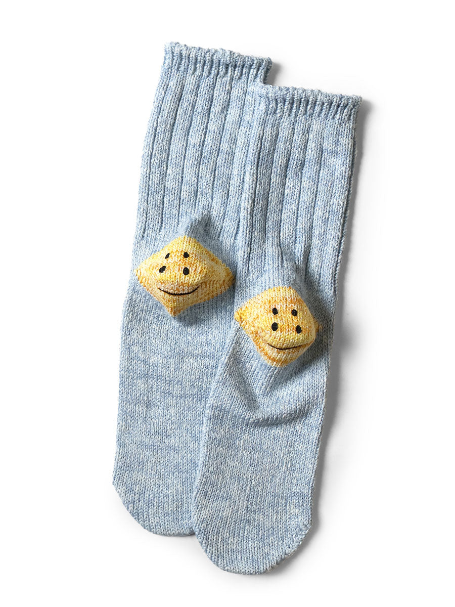 56 pieces 3×1 rib RAINBOWY HAPPY HEEL socks