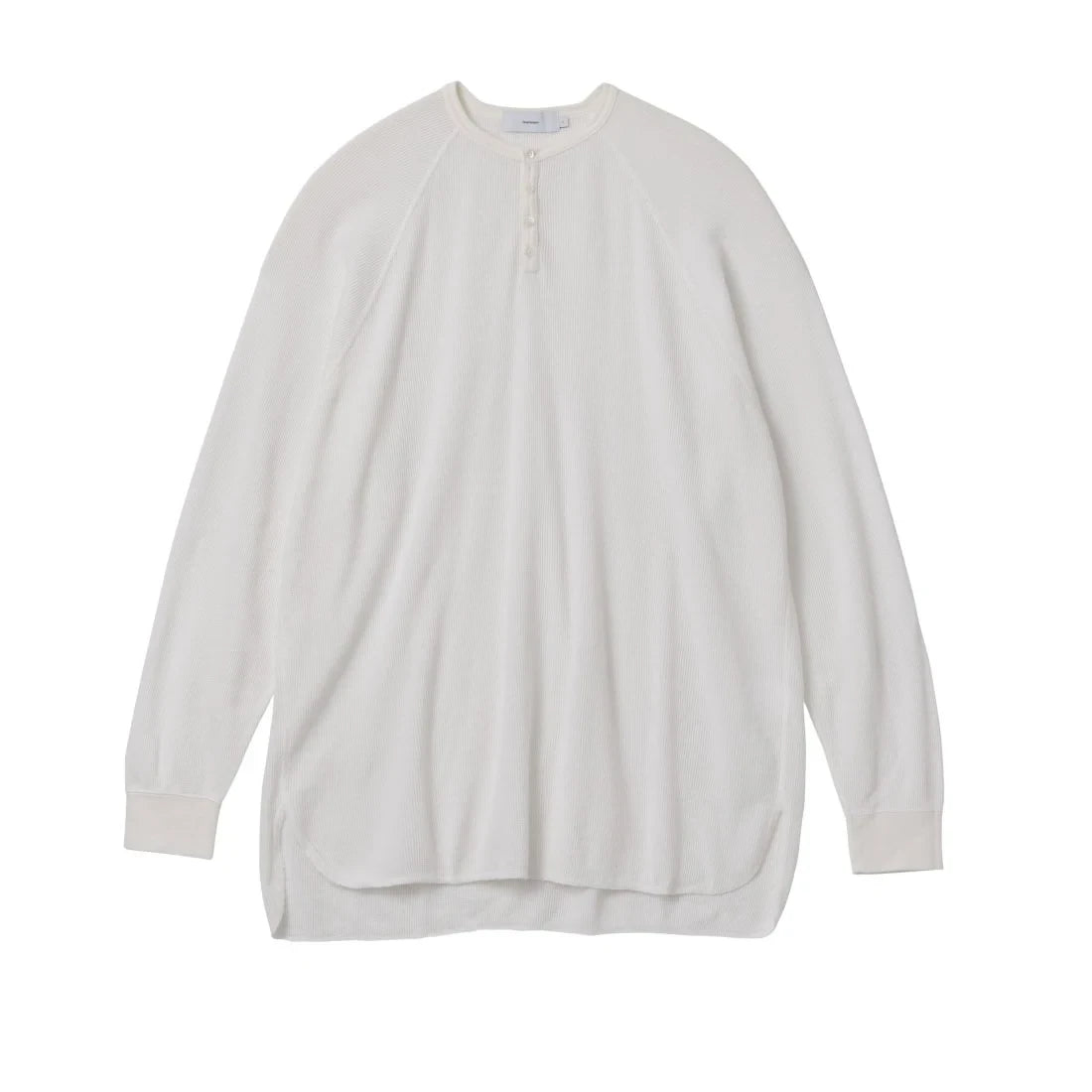 Graphpaper / Waffle L/S Henley Neck Tee (GU233-70136B)