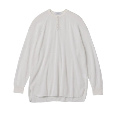 Graphpaper / Waffle L/S Henley Neck Tee (GU233-70136B)