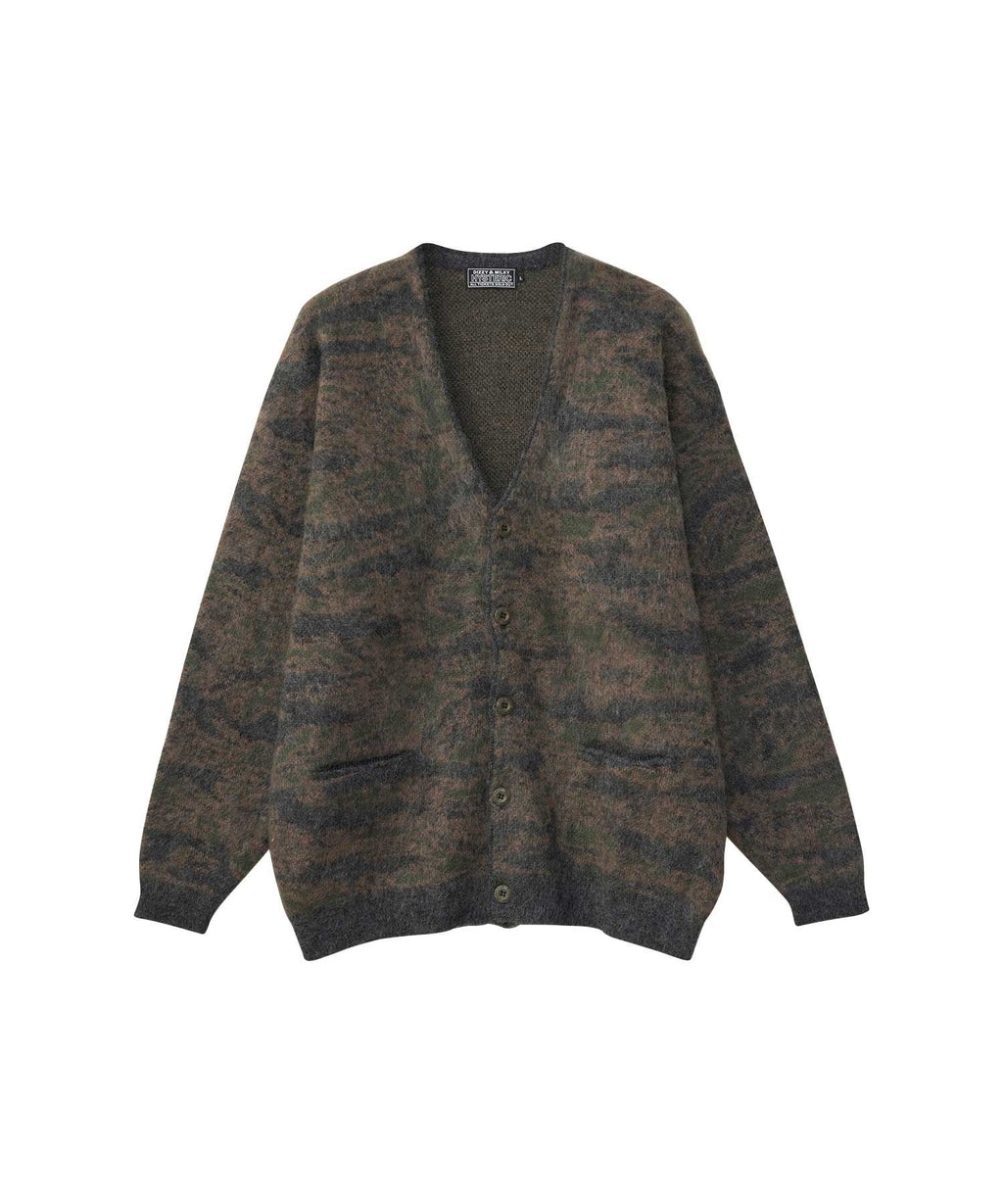 TIGER CAMO Jacquard Cardigan