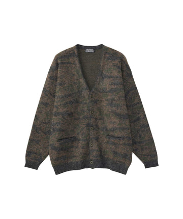 TIGER CAMO Jacquard Cardigan