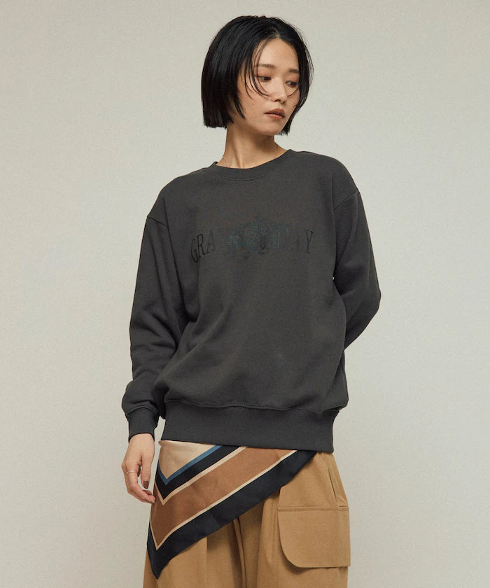 Organic Cotton Animal Logo Print Sweat / CAT / Relaxed Fit / French Terry Sweat
