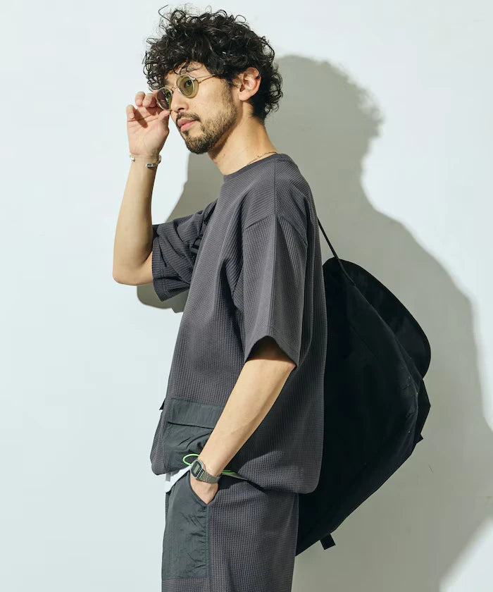 Side Pocket Spindle Tech Thermal Short Sleeve T-Shirt / Big Silhouette