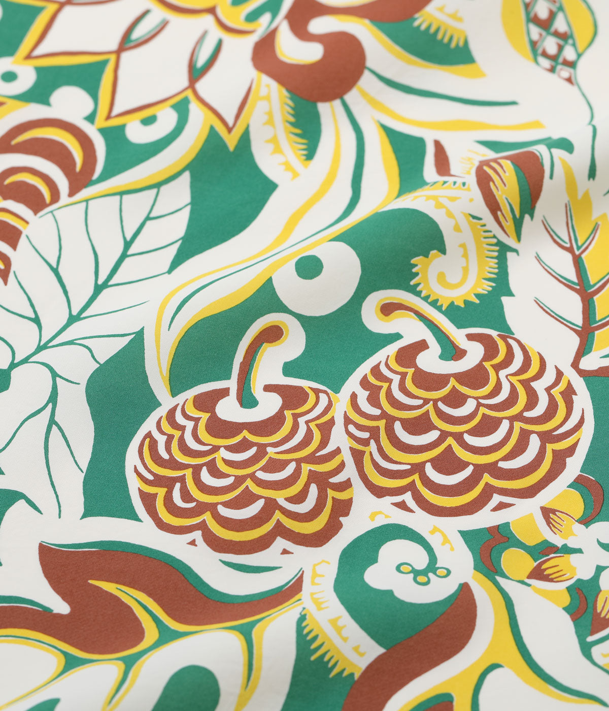 RAYON HAWAIIAN SHIRT “FLOWER FIELD BORDER”