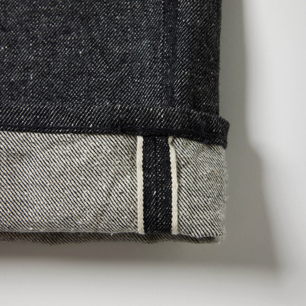 GL42579A / RECYCLED WASTE SUVIN COTTON YARN 14oz. DENIM 5POCKET WIDE PANTS