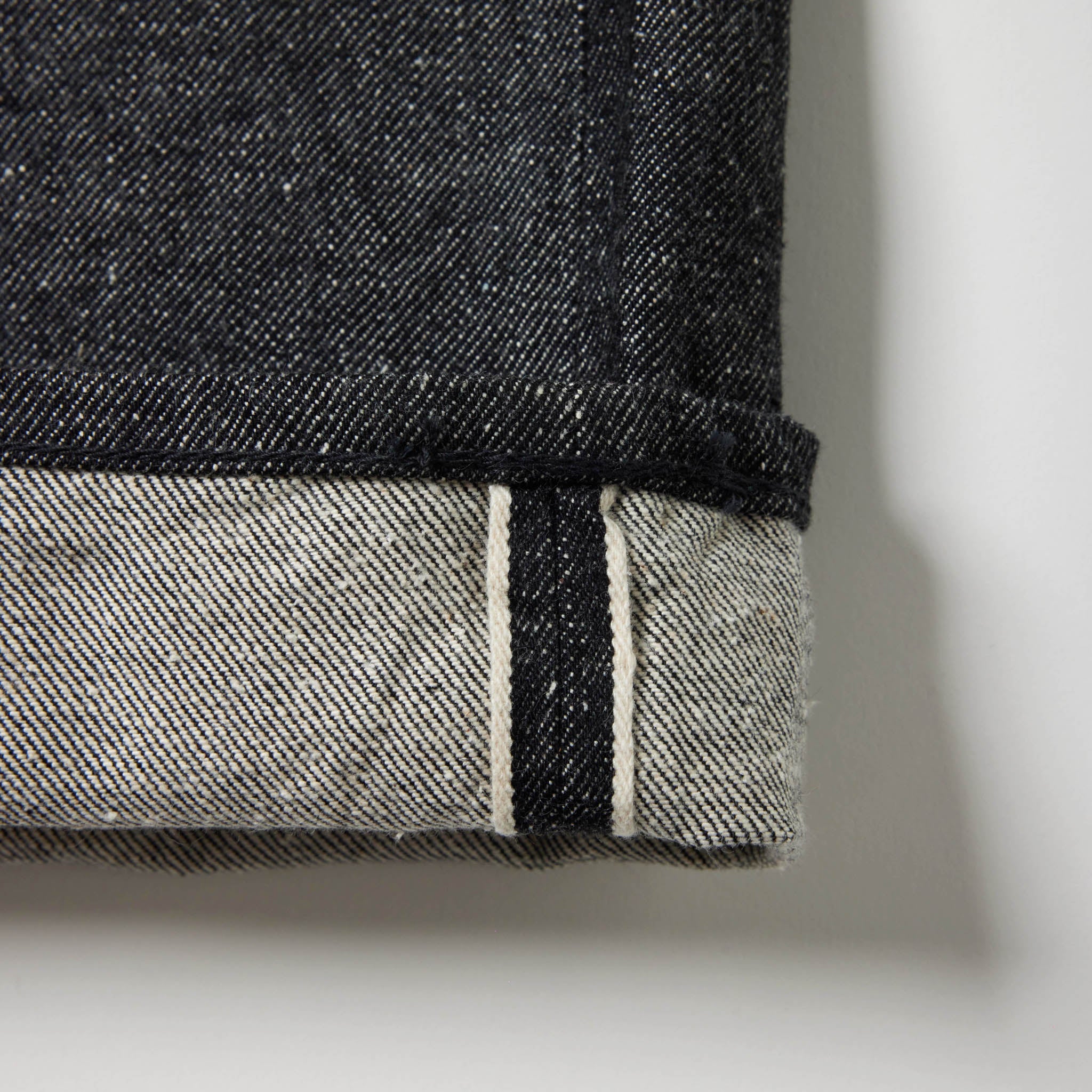 GL42579A / RECYCLED WASTE SUVIN COTTON YARN 14oz. DENIM 5POCKET WIDE PANTS