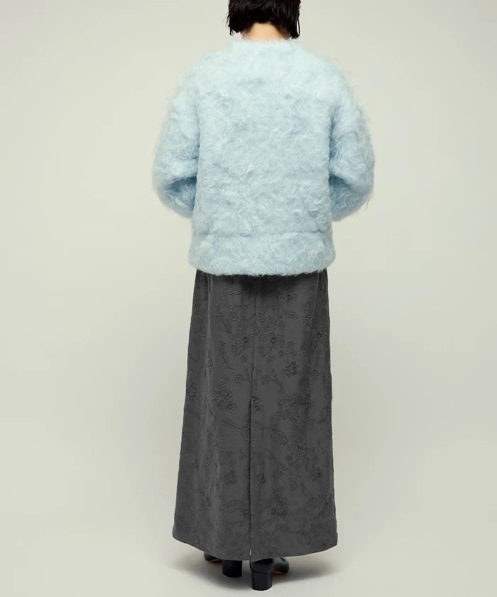 Flower Embroidery I-Line Easy Skirt