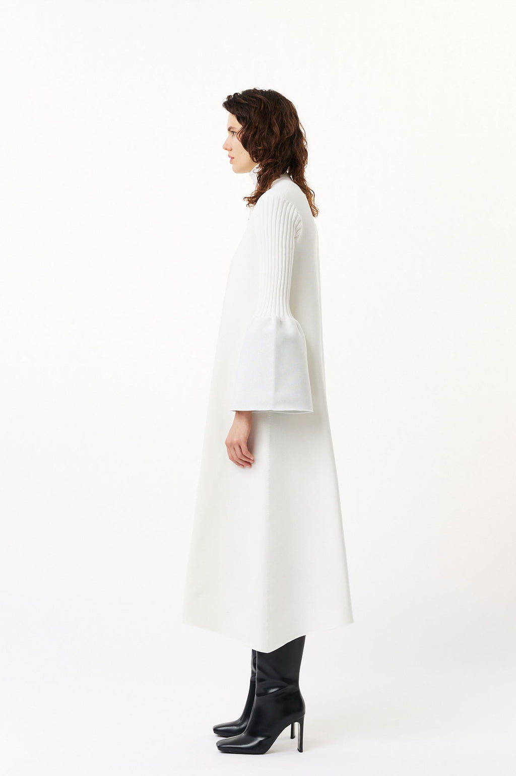 POTTERY GLITTER LONG BELL SLEEVE FLARE DRESS