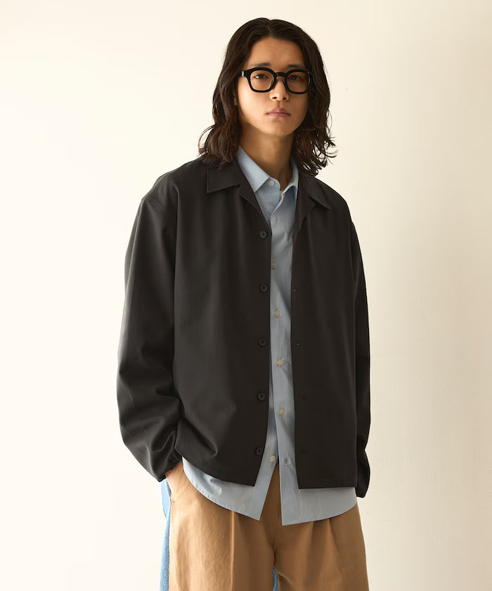 Functional Material Oversized CPO Shirt & Wide Easy Pants Setup / Washable / UV Cut / Quick Dry / Contact Cooling