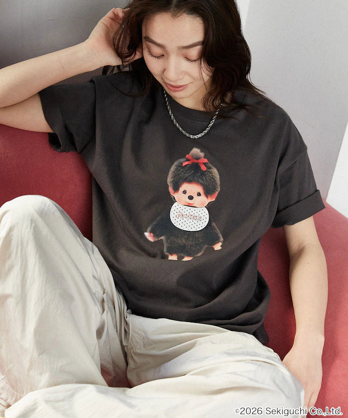 Monchhichi Mixed Material Docking T-Shirt Limited Edition