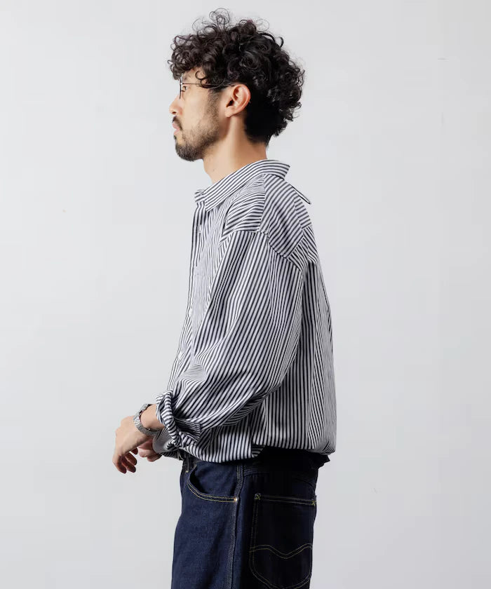 <New Color Added> Relaxed Fit Broad Shirt / Regular Collar / Long Sleeve