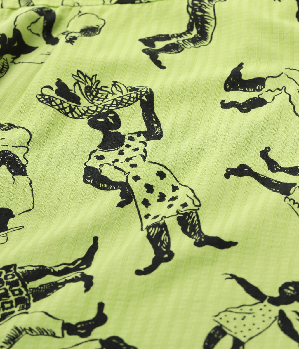 DOBBY COTTON OPEN SHIRT “CARIBBEAN”
