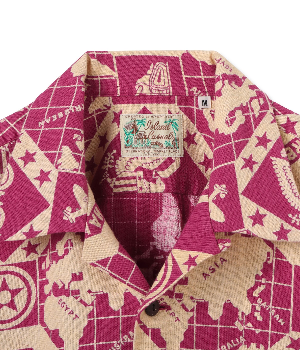 COTTON CANVAS OPEN SHIRT “PEARL HARBOR HAWAII”