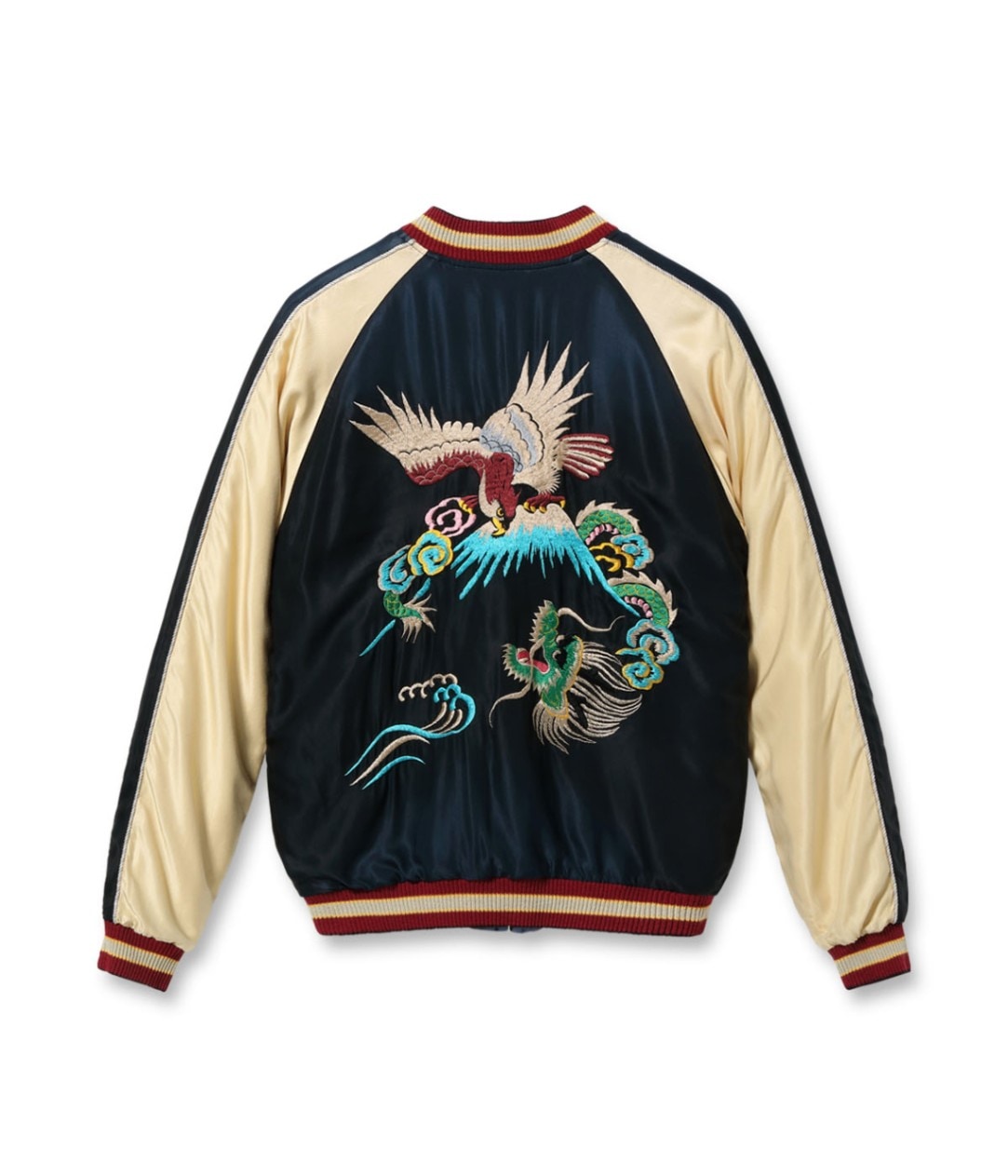 Early 1950s Style Acetate Souvenir Jacket “EAGLE & DRAGON” × “GREEN DRAGON” (AGING MODEL)