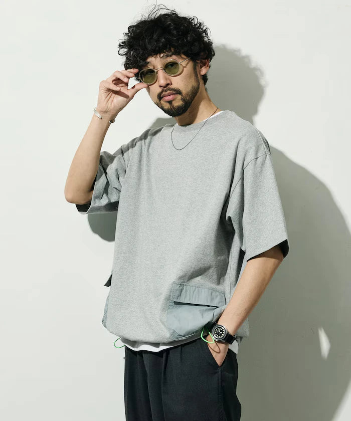 6 Ounce Side Pocket Spindle Short Sleeve T-Shirt / Big Silhouette