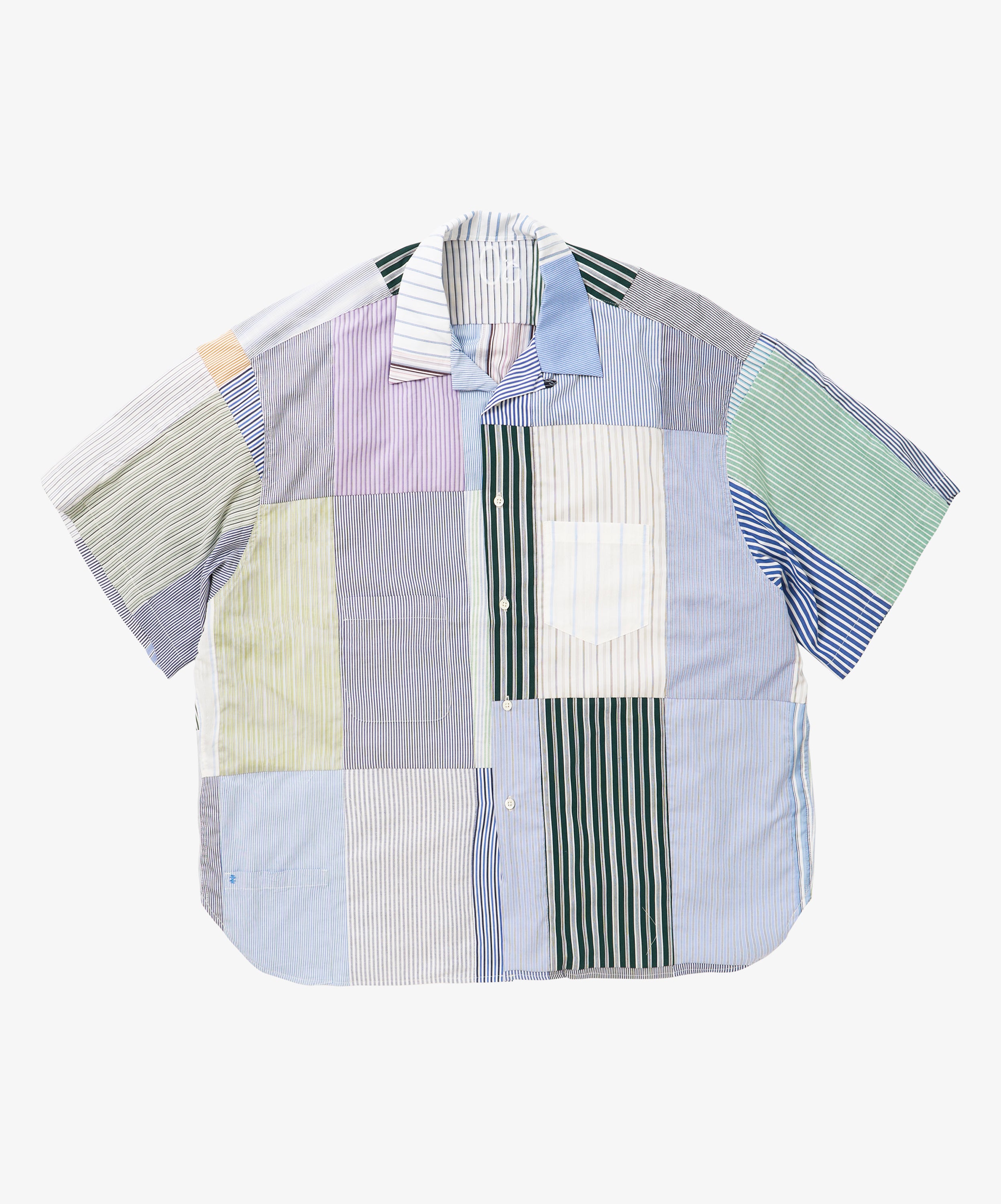 overshirt short sleeve stripe eight