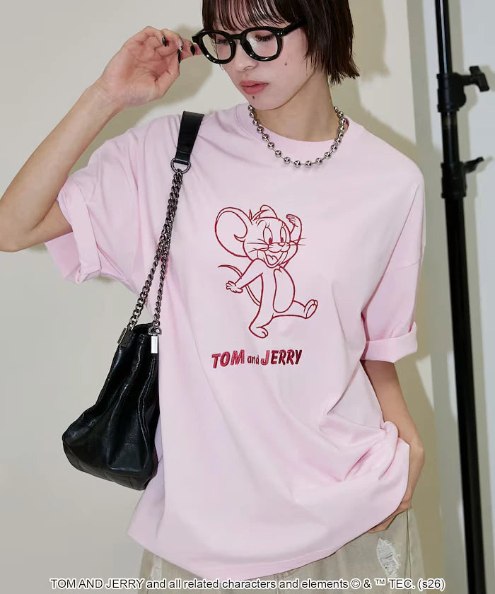 <Functional Material> TOM AND JERRY Graphic T-Shirt Limited Edition
