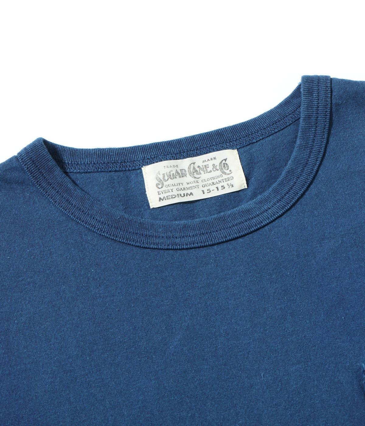 FICTION ROMANCE IDIGO DYE POCKET T-SHIRT
