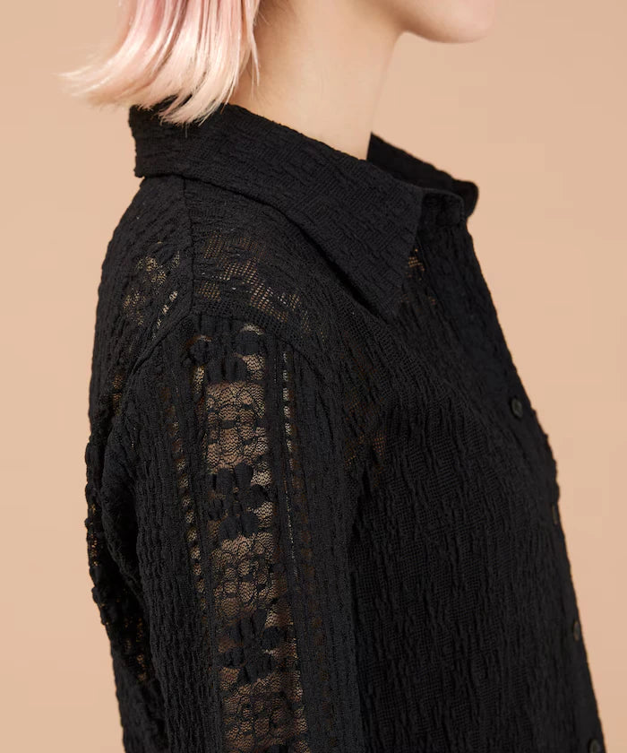 Floral Cut Lace Shirt