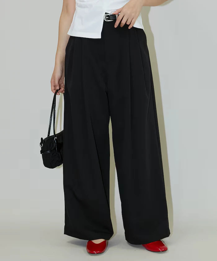 2-pleat slacks pants limited edition