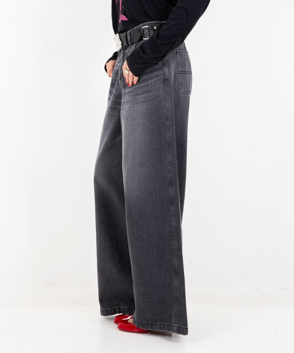 Denim Wide Pants