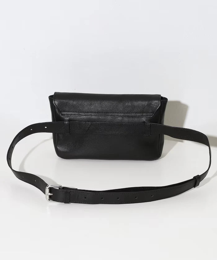 Leather Waist Pouch / Cowhide / Water-Repellent Leather