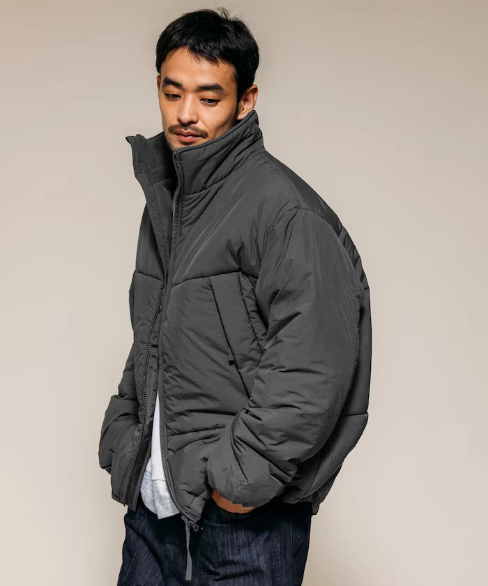 PRIMALOFT PUFF JACKET / Primaloft Stand Collar Puff Jacket / Insulated Blouson