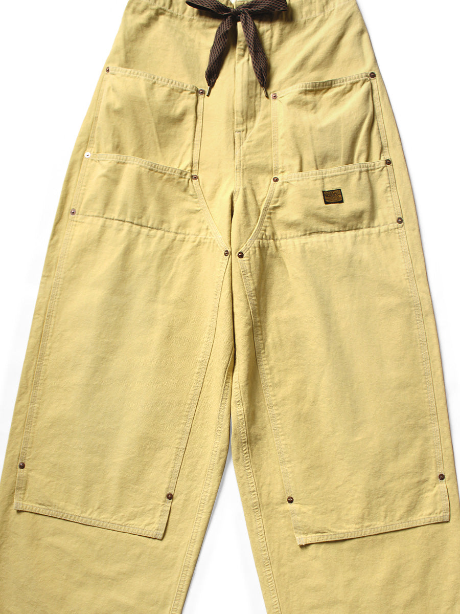 Canvas W Knee Easy Baggy Pants