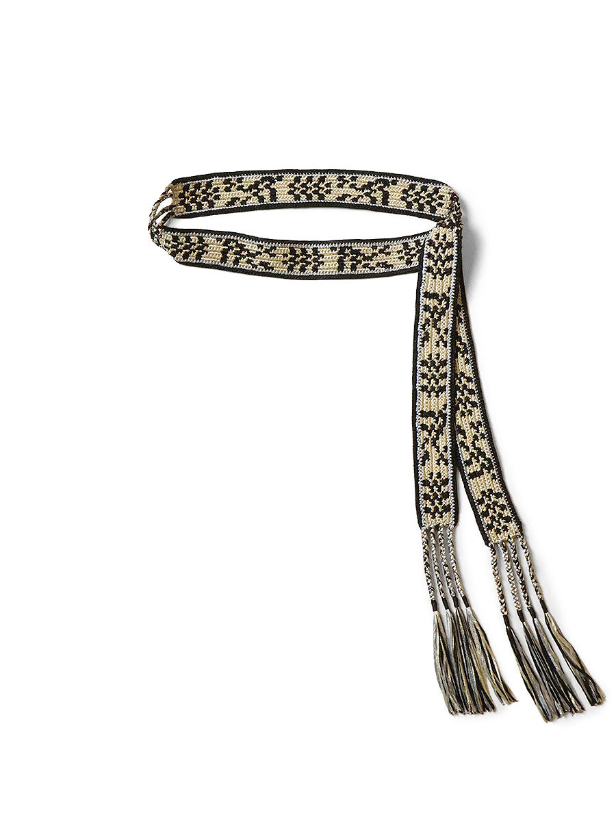 Macrame Maxi Belt (Chippewa Basket River Pattern)