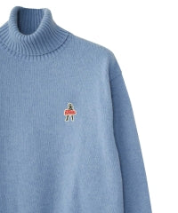 Vixen Girl Patch Turtle Neck Sweater