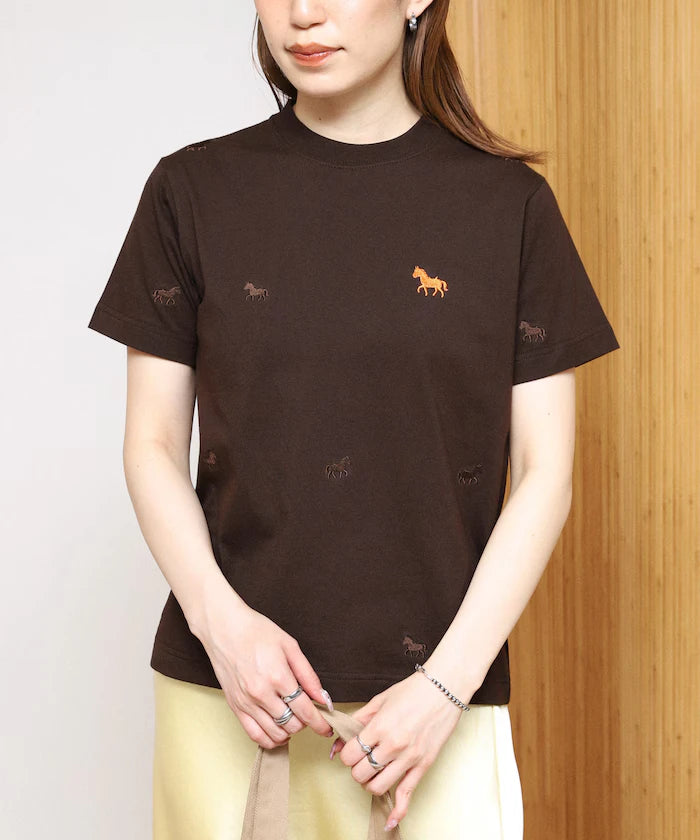 Organic Cotton Allover Embroidery T-Shirt
