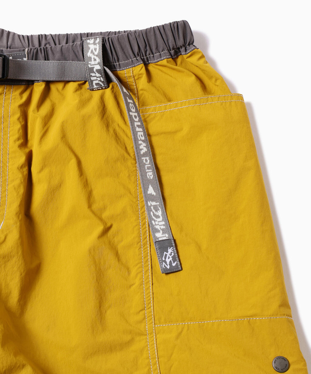 Gramicci × and wander  brushed nylon short pants