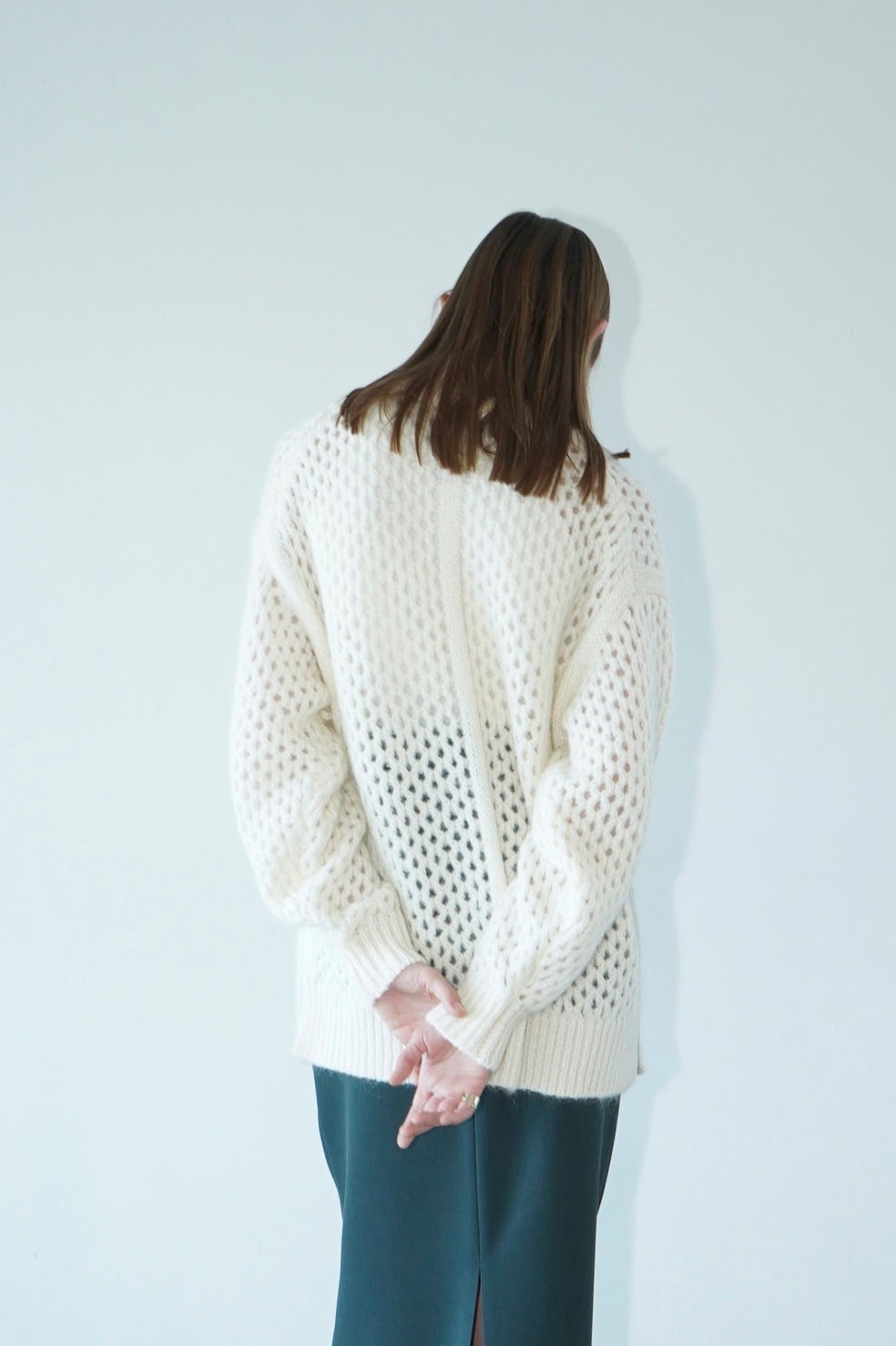 DOT MESH MOHAIR OVER KNIT TOPS