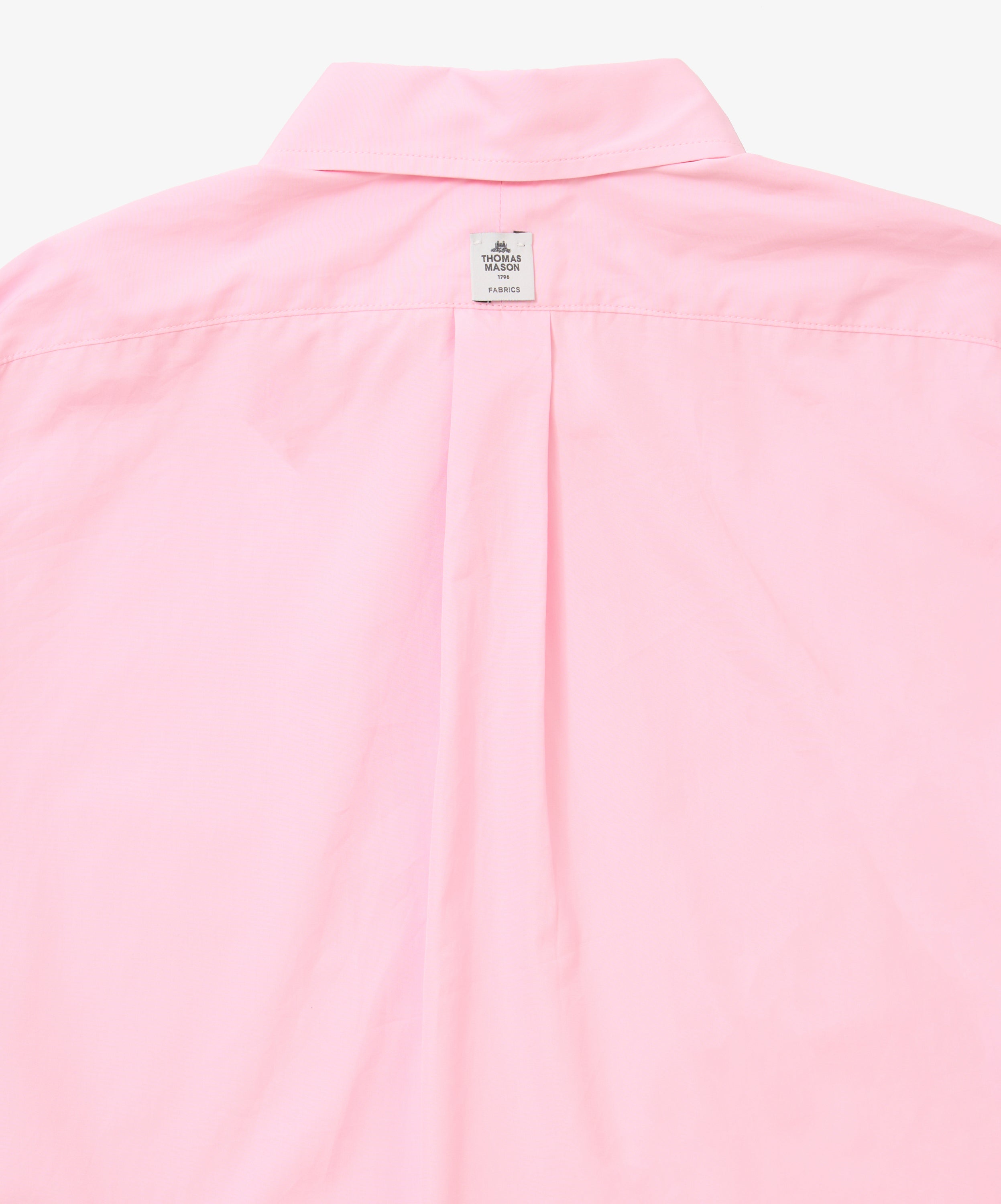 wide shirt with pocket thomas mason pink