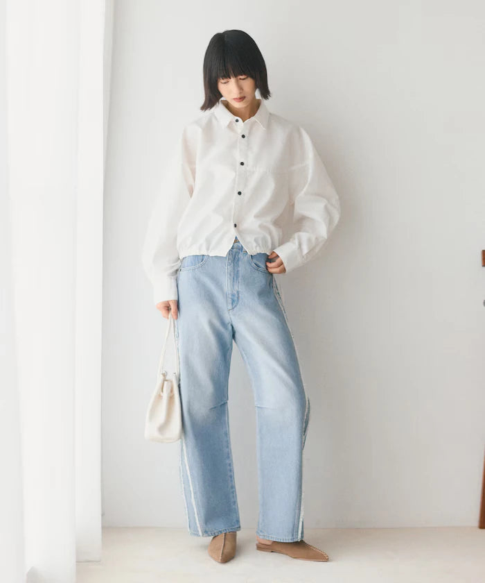 Side Fringe Curve Denim
