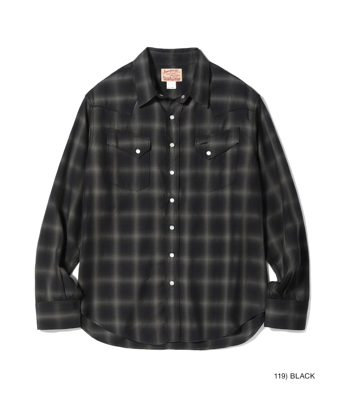 Ombre Check Western Shirt
