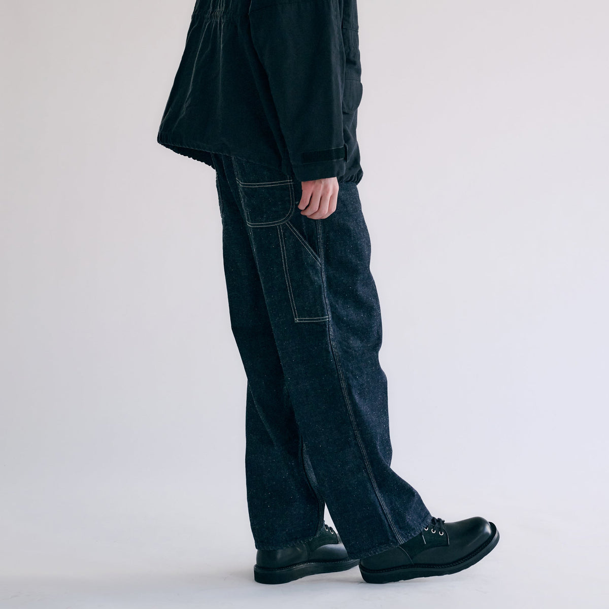 GL42408A / RECYCLED WASTE SUVIN COTTON YARN 11.5oz. DENIM PAINTER PANTS
