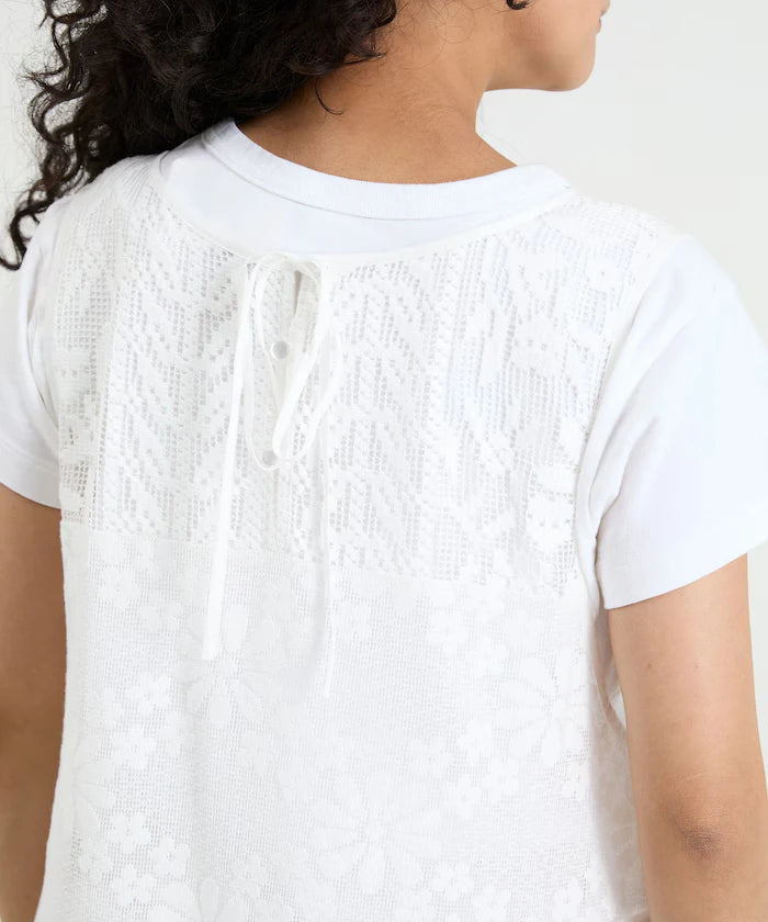 2WAY Lace Tiered Sleeveless Dress