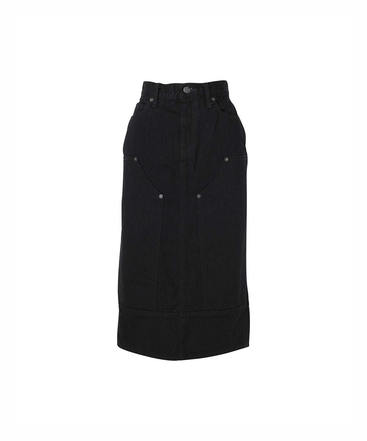 Double Knee Denim Skirt